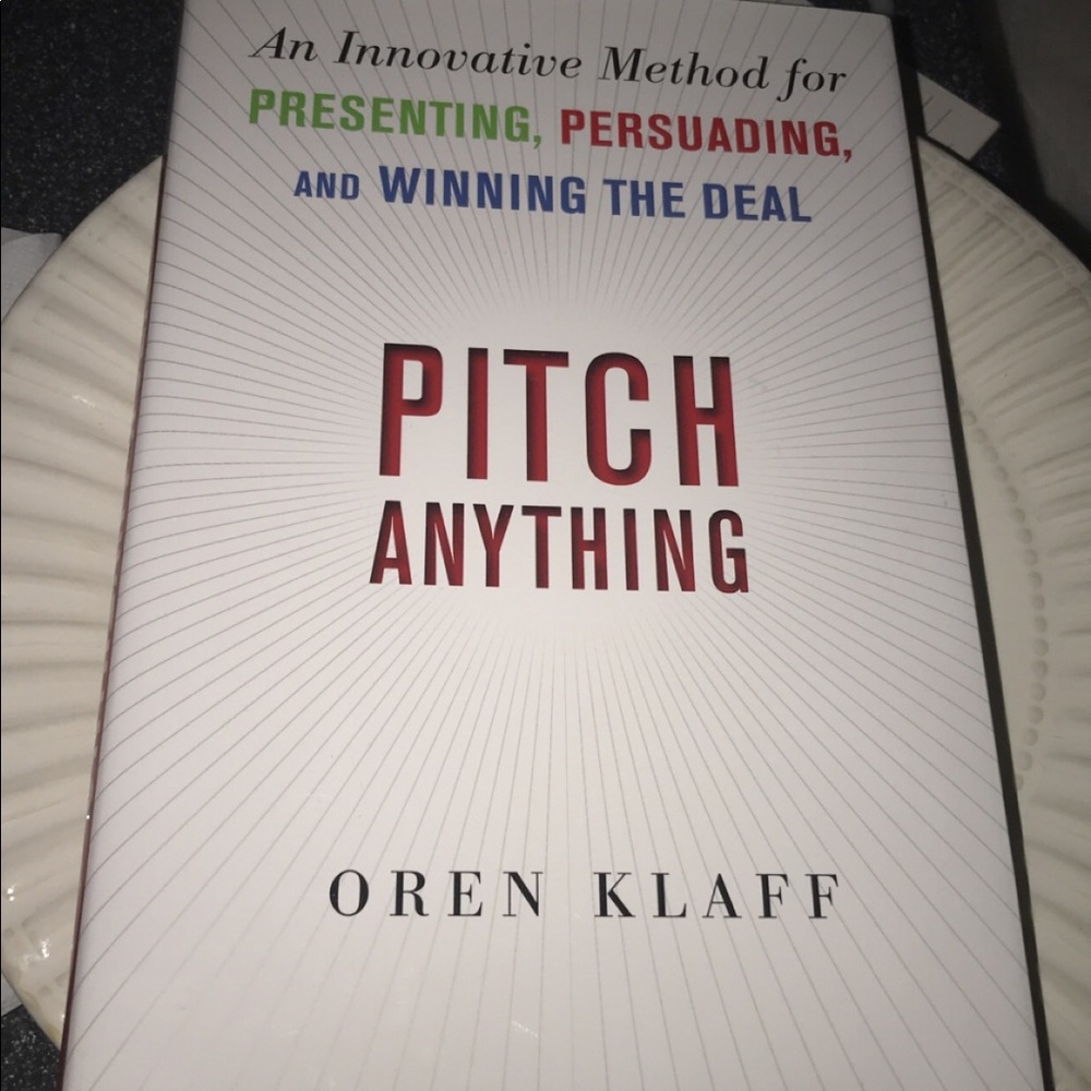 “Pitch Anything” hardback business book